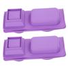 2Pcs Silicone Soap Mold 4Grids DIY HandMade Cupcake Baking Mould HeatResistant