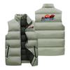 Unisex  Down Cotton Vest Jacket Casual Loose Shoulder Jacket