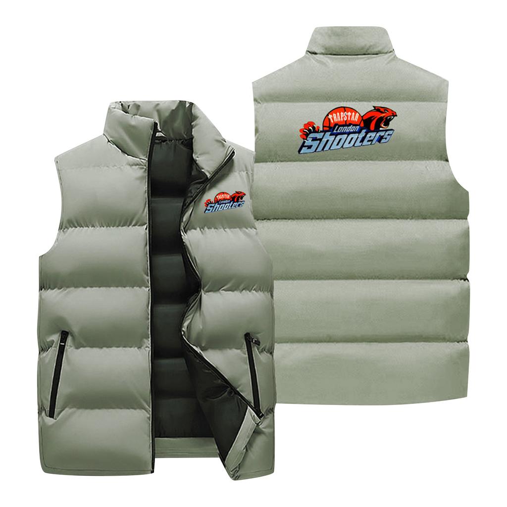 Unisex Down Cotton Vest Jacket Casual Loose Shoulder Jacket