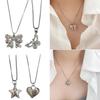 Love Heart/Butterfly/Star Necklace Geometric Pendant Clavicle Chain Adjsuatble Neckwear Fashionable Jewelry Pieces