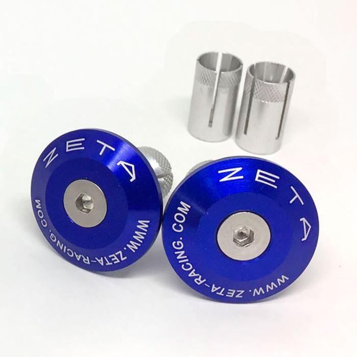 Embouts de guidon - ZETA - ZE48-7107 - 35 mm - Bleu - Lot de 2