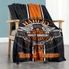 Harley-davidson Motorcycles Personalized Text Blanket Cozy Personalized Blanket Soft & Cozy Throw For Nap Office Chair Livingroom Bed