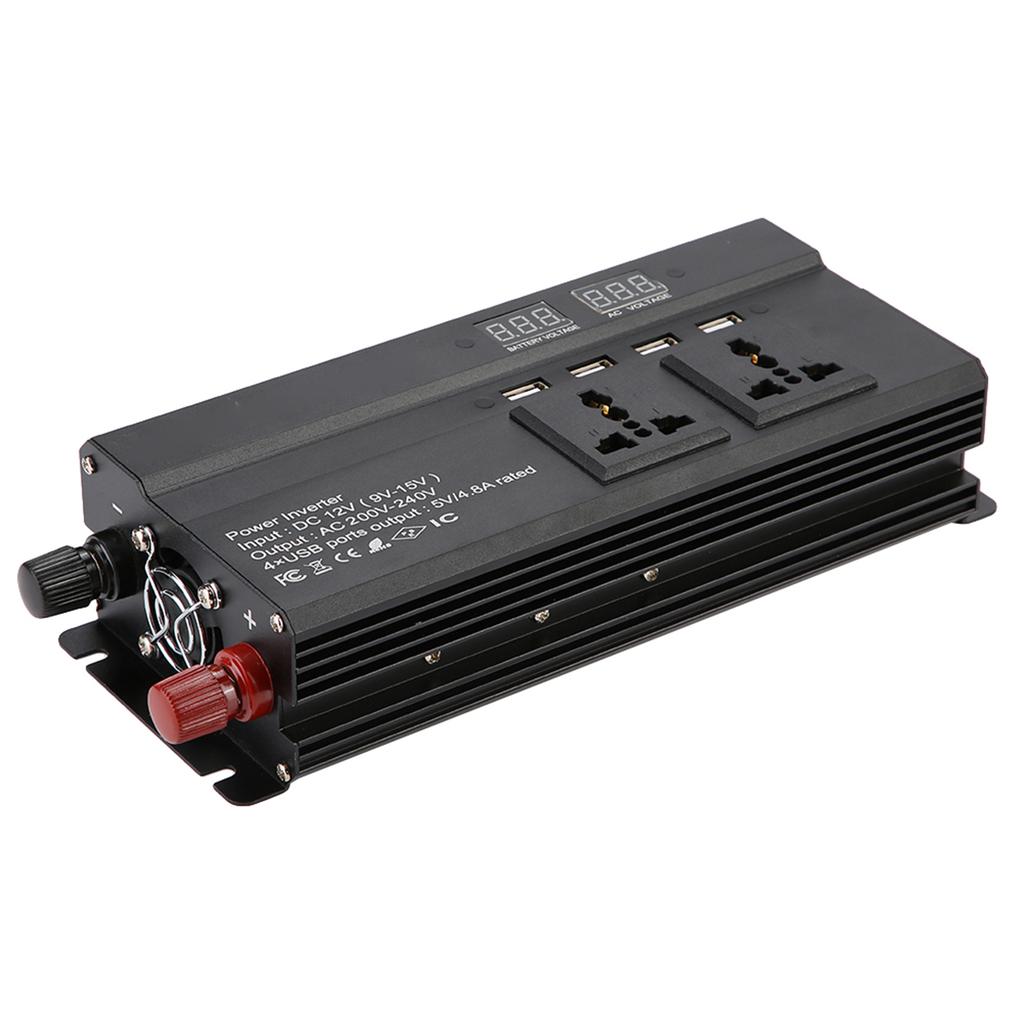 DC 12V-ról 1200W 3000W Automata Feszültségátalakító Inverter Konverter Autós Töltő