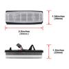 Pair of 18-LED Black License Plate Lights for Mazda Miata MX5 06-15 & Fiat 124