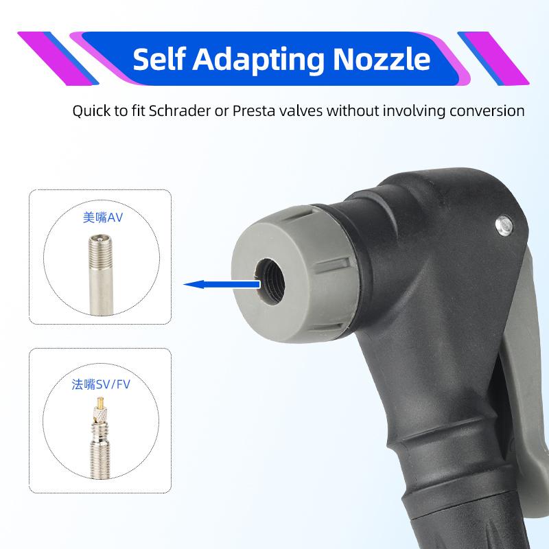 Bicycle 20/30/50cm AV/FV Pump Extension Adaptor MTB Road Bike Schrader or Presta Air Pump Tire Inflator Copper Nozzle Connector