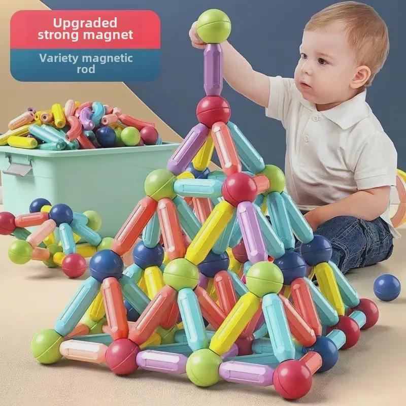 Cross-Border Magnetic Rods Children's Building Block Set