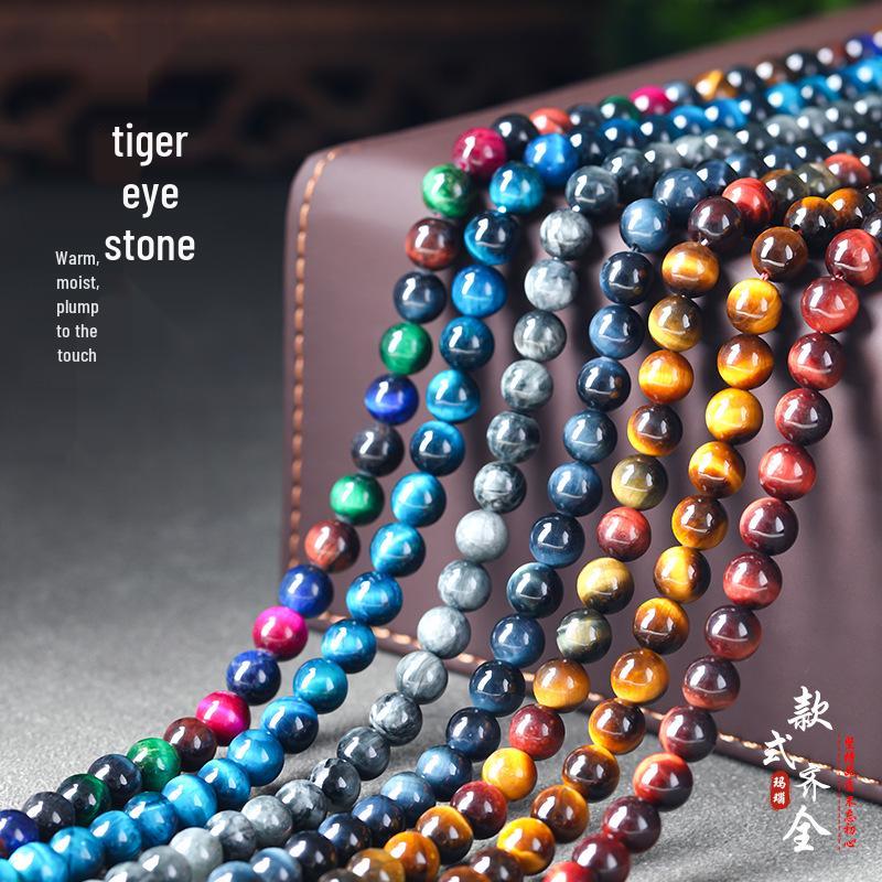Multicolor Tiger Eye Beads for DIY Jewelry Making - Bracelets & Necklaces