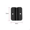 Motorcycle Bracket Mounting Plates Matte Black Through Holes Navigation Mount
