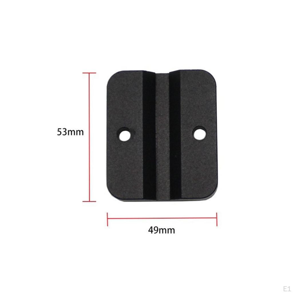 Motorcycle Bracket Mounting Plates Matte Black Through Holes Navigation Mount