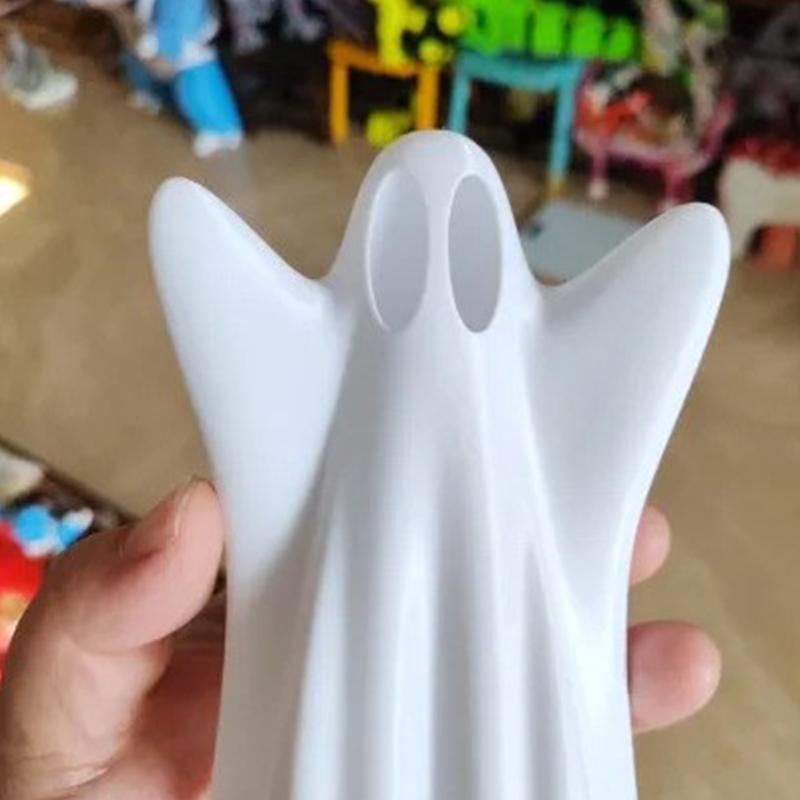Halloween Cute Ghost Candle Holder 3D Printed Candlestick Night Light Cover Desktop Ornament Halloween Party Decorations