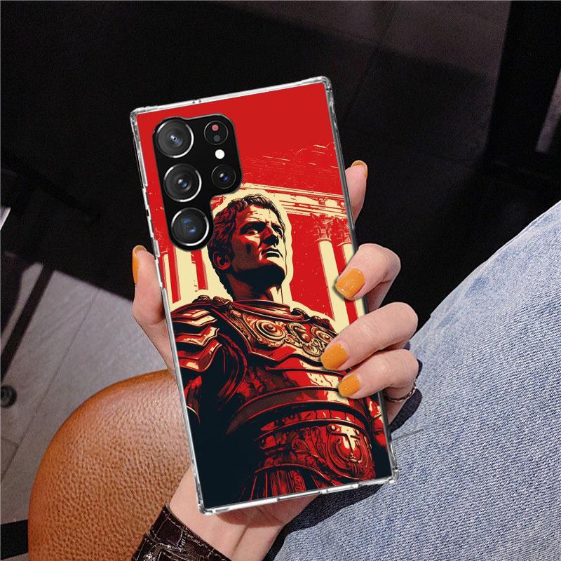SPQR Römisches Kaiserreich Legionv Handyhülle Für Samsung Galaxy S24 S25 Edge S26 Ultra S23 S22 S21 Plus S20 FE + Personalisierter Druck Co