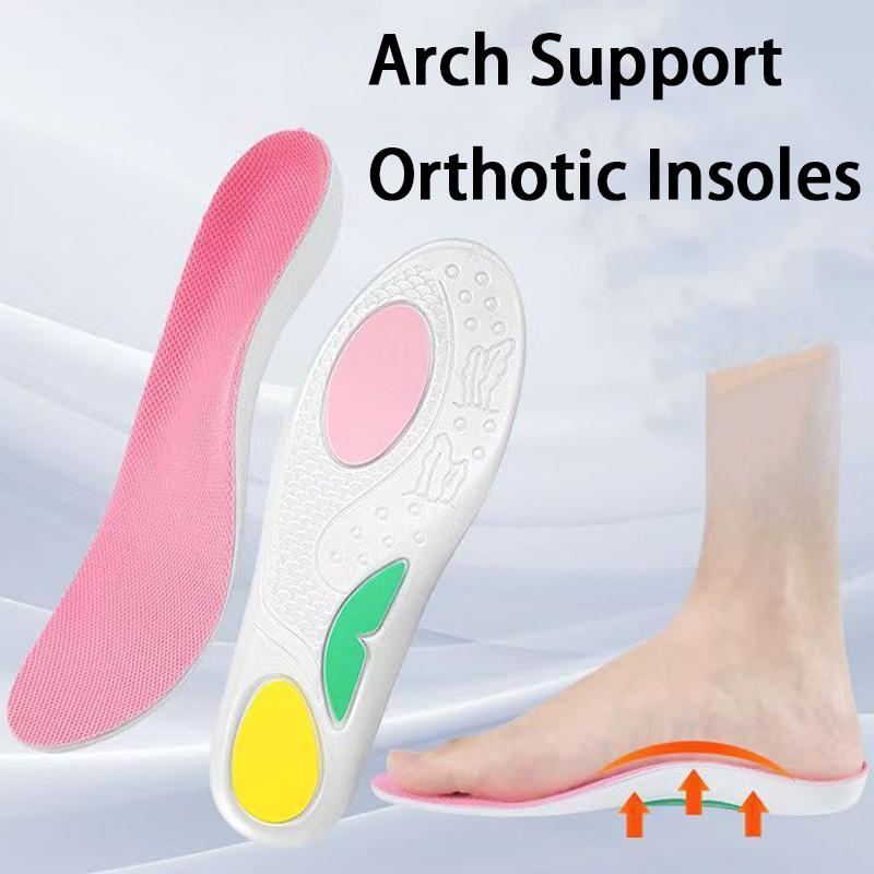 1Pair/2Pair Arch Support Orthopedic Shoes Insoles Unisex Shock-absorbing Sports Insole Baskets Breathable Deodorizing Shoe Pad
