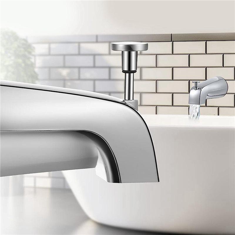 4X Bathroom Tub Spout,5 1/4 Inches Reach Wall Front Mount With Shower Diverter 1/2In IPS Inside Thread Faucet Spout