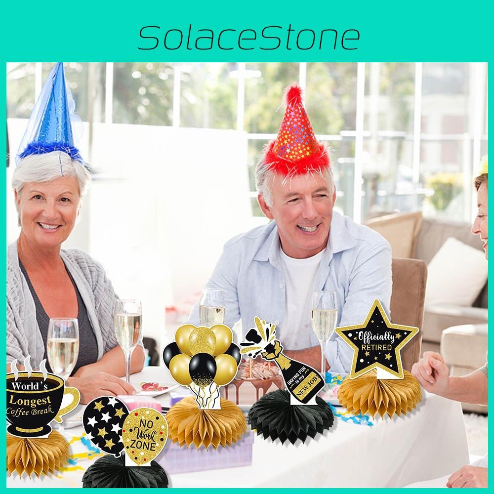 Themed Paper Retired Honeycomb Shape Party Event Desktop Ornaments Decoration