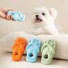 Bite Resistant Dog Slipper Toy Creative Fun Mini Pet Slippers for Aggressive Chewers Puppy Cat Teething Decompression Chew