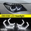 For BMW 6 SERIES E63 E64 630Ci 630i 645Ci 650i M6 2003-2010 M4 Style Lemon Yellow Color DRL LED Angel Eyes White Daytime Light
