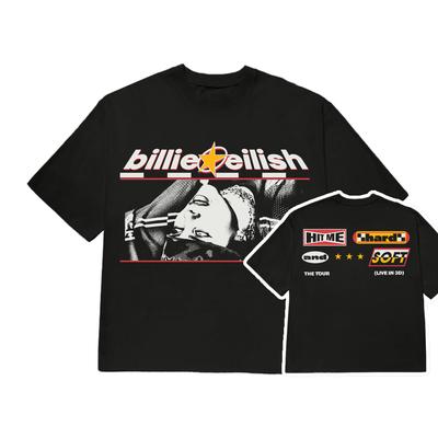 Billie Eilish film Hit Me Hard and Soft The Tour graficzna koszulka unisex 2026 Lato Nowa Unisexs 100% Bawełna Y2k moda Koszulka