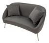 Sofa Silvery With Cushions Cm 137X69X79