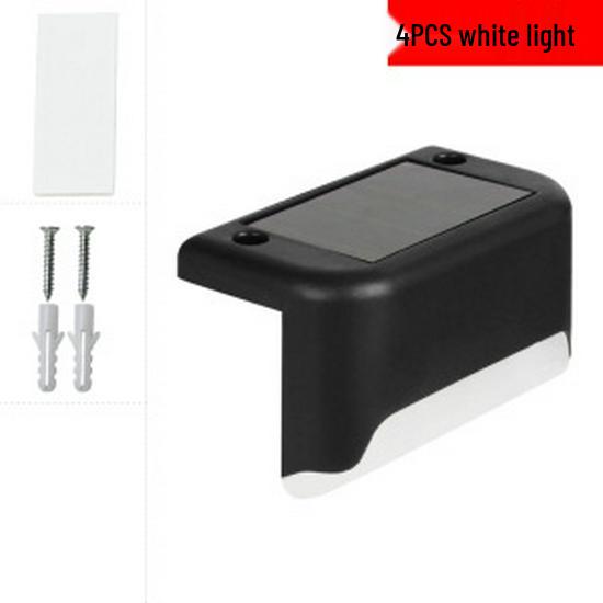 Solar Waterproof Outdoor Step Lights for Gardens, Courtyards, Railings, and Fences