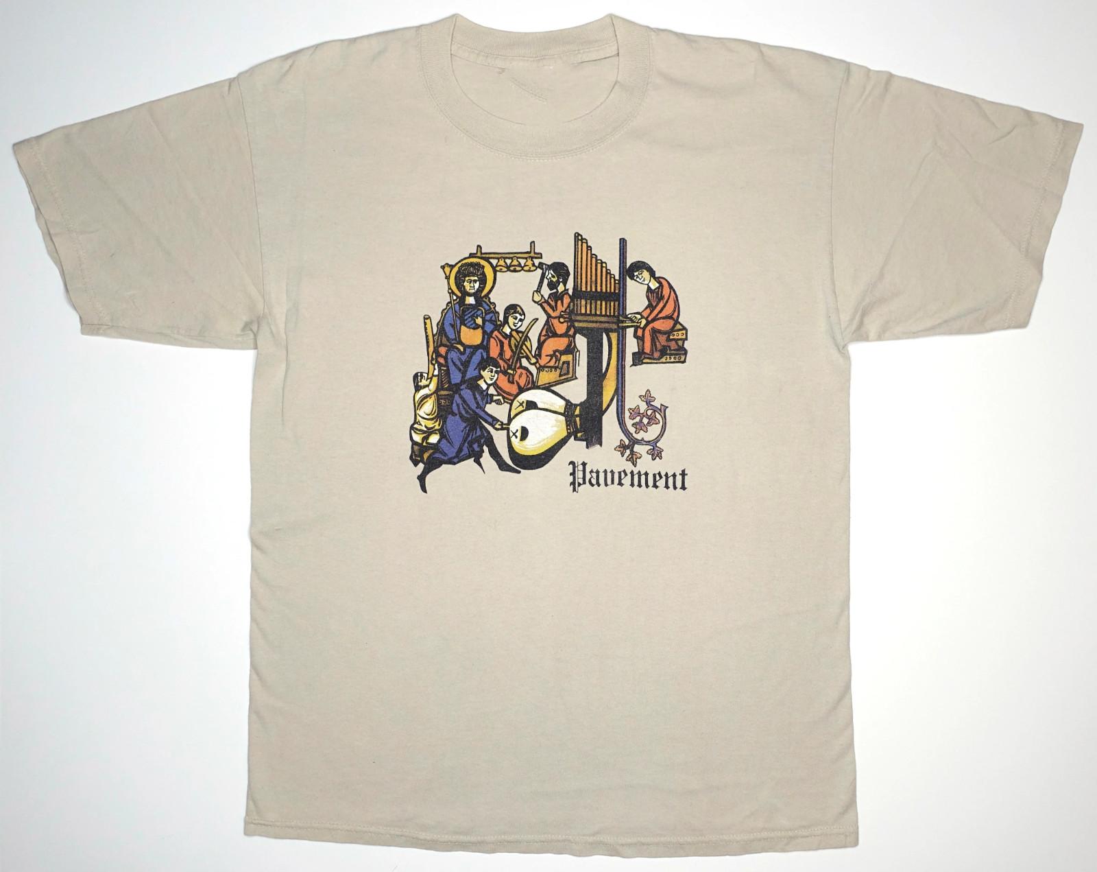 VTG Pavement Band Monk Band 90 s Tour Cotton White T Shirt S-5XL EN693 S разноцветный