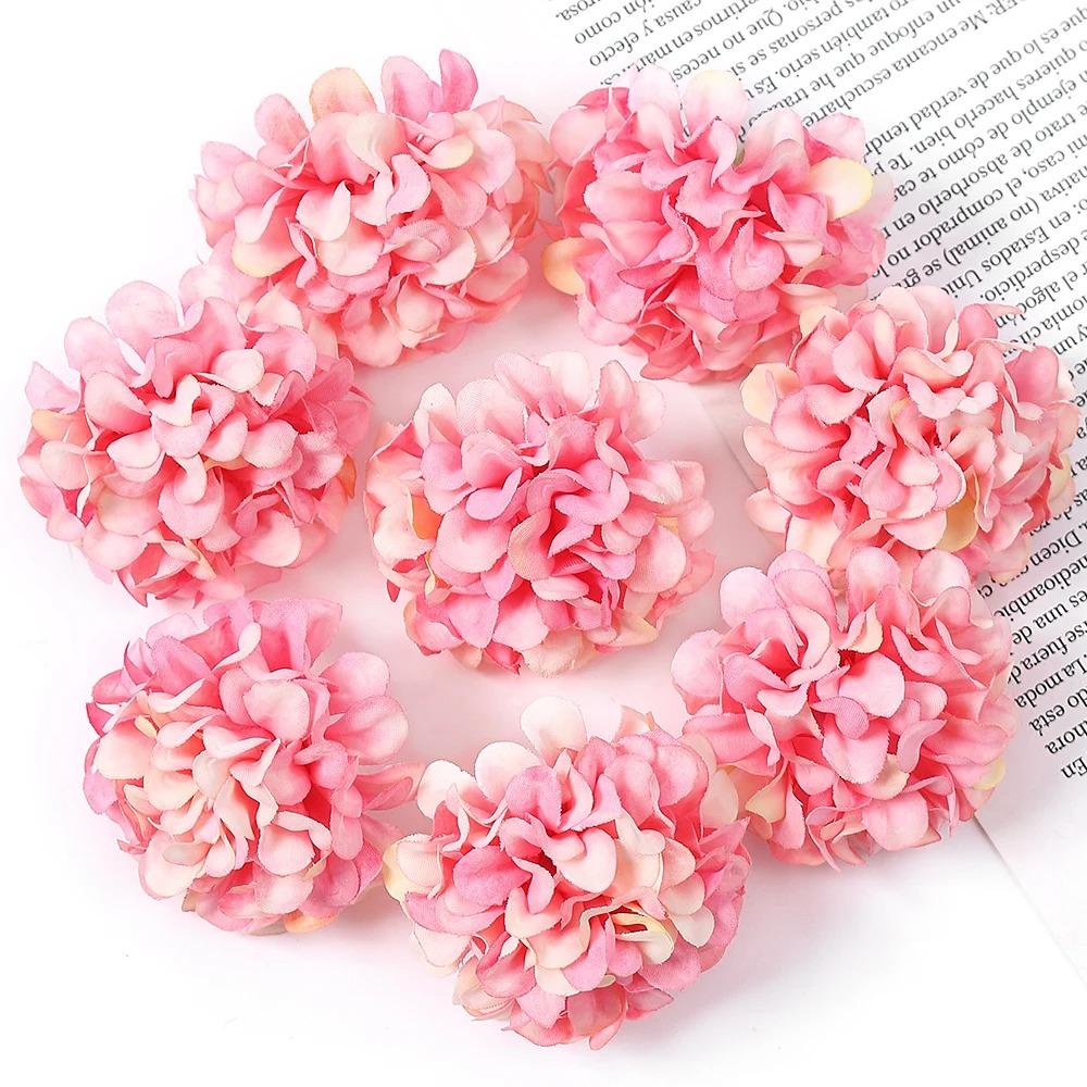 10/20/50Pcs Silk Artificial Flowers Heads Wedding Decoration For Home Room Decor Fake Flower Wall Cake Decor Craft Accessory