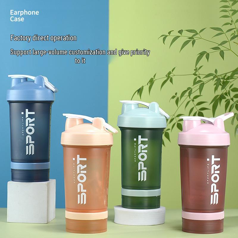 500ml Portable Student Shaker Cup with Scale and Direct Drink Spout