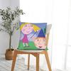 Cartoon B-Bens & H-Hollys Pillow Case Graphic Pillow Cover Retro Trendy Pillowcases For Sofa Home Decor