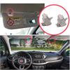 ECF5070 2 Pieces Sun Visor Holder Clips Hook Retainer Light Gray 735633192 for Fiat Tipo 356 Egea 2015-On
