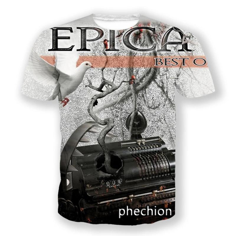 

Popular Symphonic Metal EPICA 3D Printed Men/Women T shirt Summer Hip Hop Trend Short Sleeve Tee Shirt Oversized O-Neck Y2k Tops 160