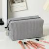 1pc Striped Travel Toiletry Bag -Zippered Makeup Pouch,Cosmetic Organizer for Travel, School, or Home Use, Dorm Room Essentials