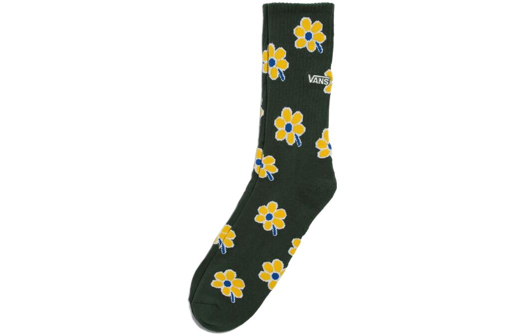 Vans MUSIC ACADEMY Knee High Socks Men s Green VN0008NSBD6 9.5-13