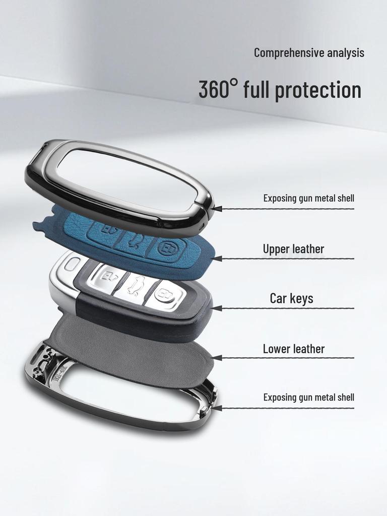 FAW Hongqi H7 Key Case: Premium Metal Shell, High-End Car Accessory, Hot Selling