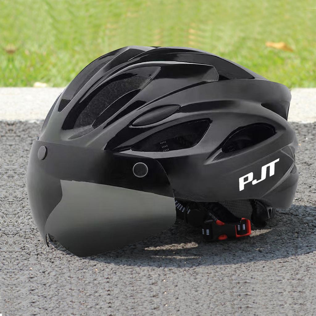 PJT Ultra-Light Bicycle Helmet Lightweight PC Shell & EPS Foam Construction Cycling Helmet MTB 18 Ventilation Vents Bike Helmet