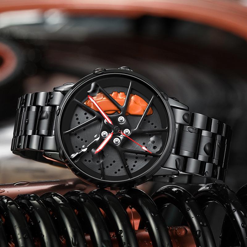 SVJ 3D Hollow Quartz Men's Watch - High-End Genuine Tesla Design
