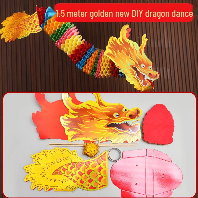 Year of the Horse Dragon Dance DIY Pull Flower Kit - Spring Festival Parent-Child Wedding Decor