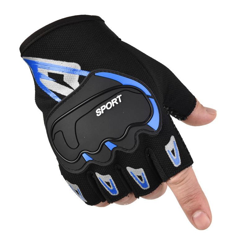 Half-Finger Breathable Polyester Workout Gloves for Men Women Fitness Training Gym Weightlifting