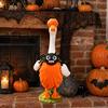 Spooky Lawn Statue Apparel Halloween Porch Goose Bib, Felt Decorative Bandana Ghost Spider Bat Soft Bib Skull Outdoor Yard Accessory for Garden