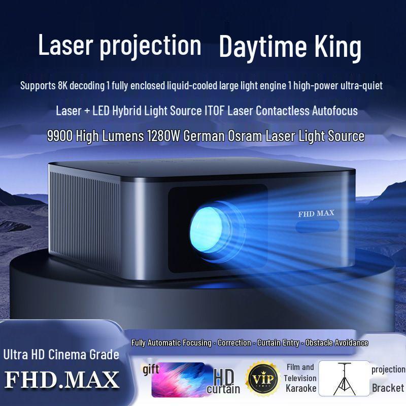 

HD Laser Projector with Upgraded Cinema-Grade Enclosed Light Engine