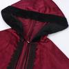 Kid Adult Medieval Cape Renaissances Costume Velvet Cape Wrap Short Thin Cloak for LARP Halloween Cosplay Party