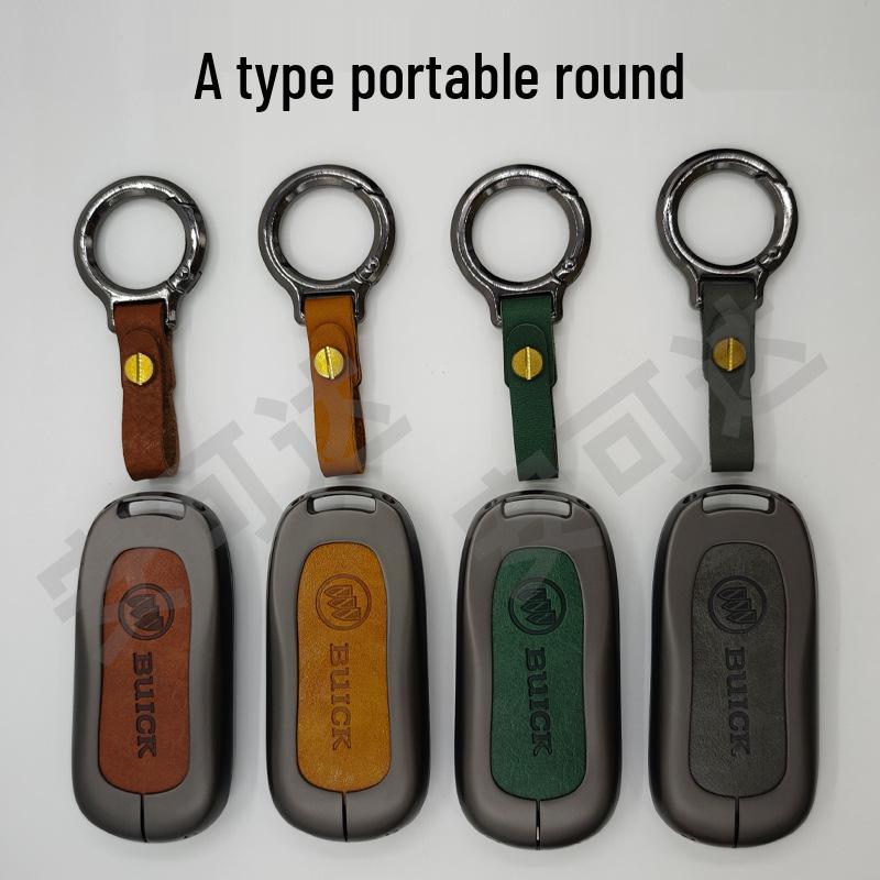 Buick Envision S/21/22 Plus Key Case: Alloy & Genuine Leather Protection
