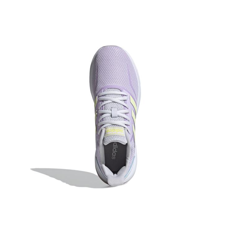 Adidas Neo Runfalcon Vintage Mesh Slip Resistant Low top Casual Running Shoes Women's Light Purple Yellow EG8632