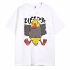 Duck Tape Druck Mann T-Shirt Kragen Kurzarm 100% Baumwolle Herrenbekleidung für Sommer Lässiges T-Shirt Modetrend T-Shirt