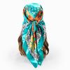 2025 Fashion Silk Square Scarf for Women Hair Band Soft Neckerchief Vintage Hijab Flower Print Headscarf Female Pashmina Bandana