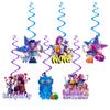 KPOP Birthday Party Decoration Kit Witch Hunter Girl Group Banner Backdrop Cake Topper Balloon Set Fan Theme Supplies