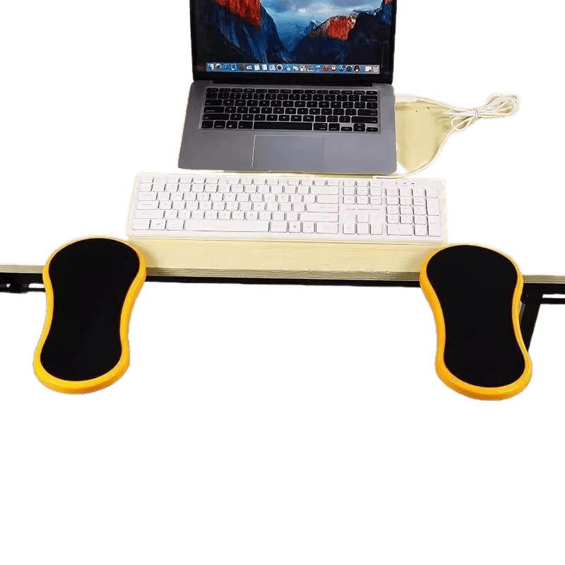 Roterbar arm- och handledsstödsmusmatta med armbågsstöd