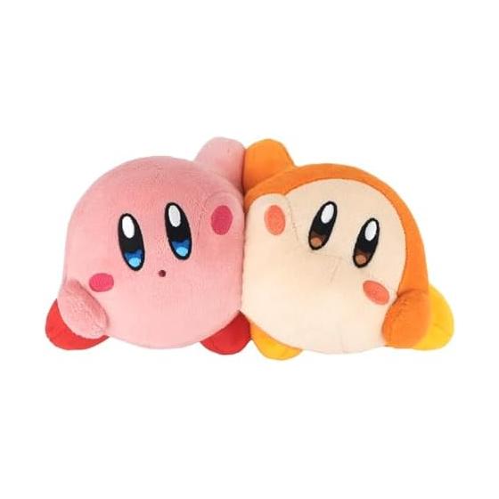 Sanei Boeki Kirby of the Stars Kirby play with Waddle Dee Plush Nakayoshi W24 x D10 x H11.5cm Stuffy KPWW01