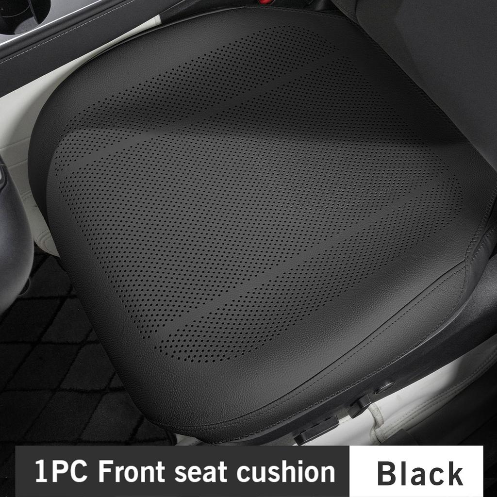 For Tesla Car Cushion Nappa Leather Breathable Protector Mat Summer Non-slip Car Seat Pad Cushion Auto Accessories