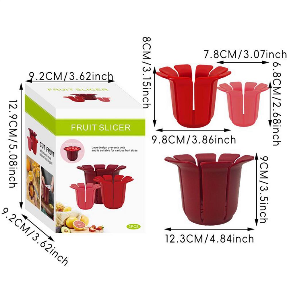 

Cup Slicer Onion Cutting Aid Lemon Slice Holder 3 Pieces Fruit Slicer Non slip Grip Cutter Tool For Meat Tomato Potato Lemon