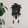 Cuckoo Clock Distressed Finish Retro Wall Pinecone Pendulum for Children, Living Room