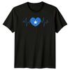 Somalia Flagge Herzschlag Grafik Unisex T-Shirt Unisex Tee Unisex Oberteil